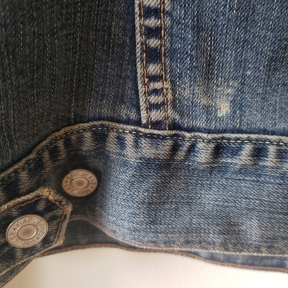 GAP Y2K DENIM JEANS JACKET WOMEN SIZE Medium - Picture 6 of 10